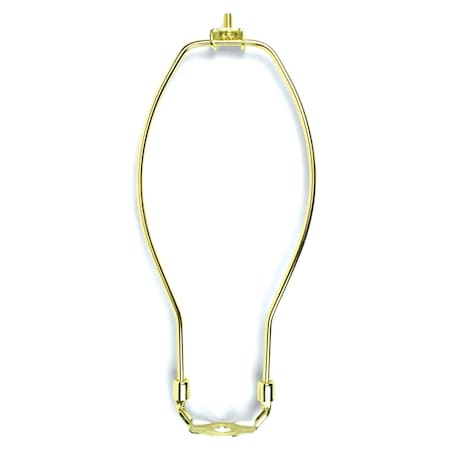 Jandorf Harp, 10", Polished Brass Lamp Harp C60122